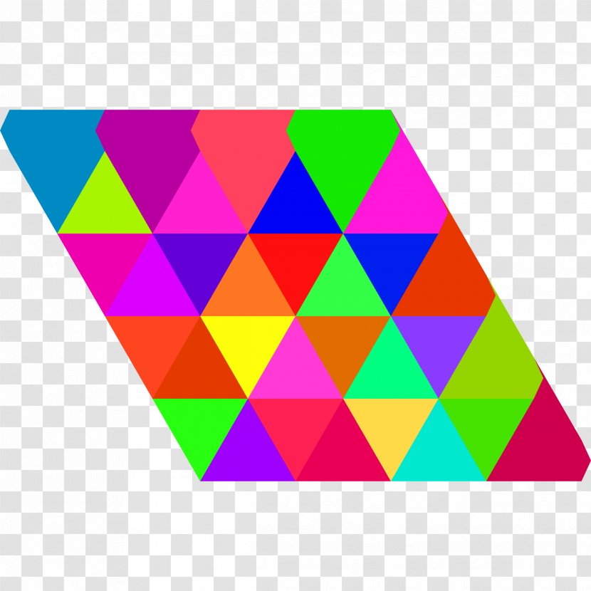 Triangle Triangular Tiling Tessellation Clip Art - Rectangle Transparent PNG