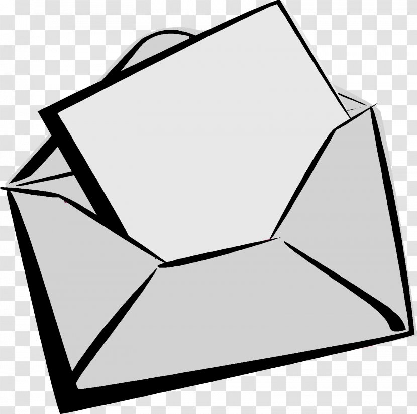 Envelope Paper Download Clip Art - Black Transparent PNG