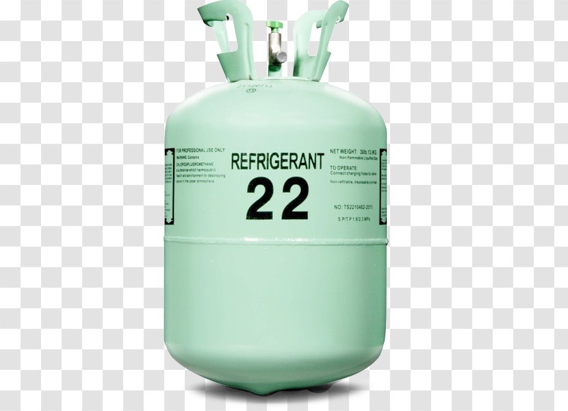 Chlorodifluoromethane Refrigerant Freon 1,1,1,2-Tetrafluoroethane R-410A - Cylinder - R Transparent PNG