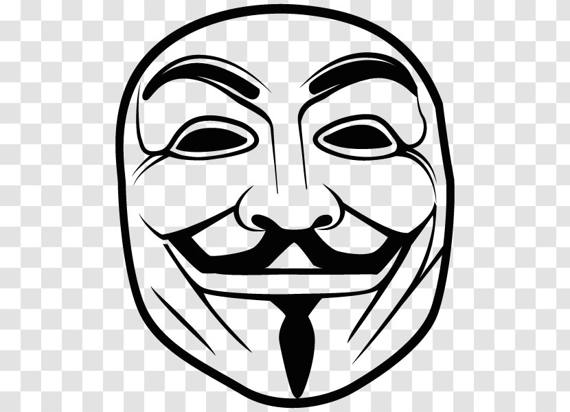 Guy Fawkes Mask Anonymous Transparent PNG