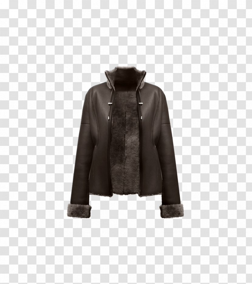 Jacket Coat Sleeve Fur Brown Transparent PNG
