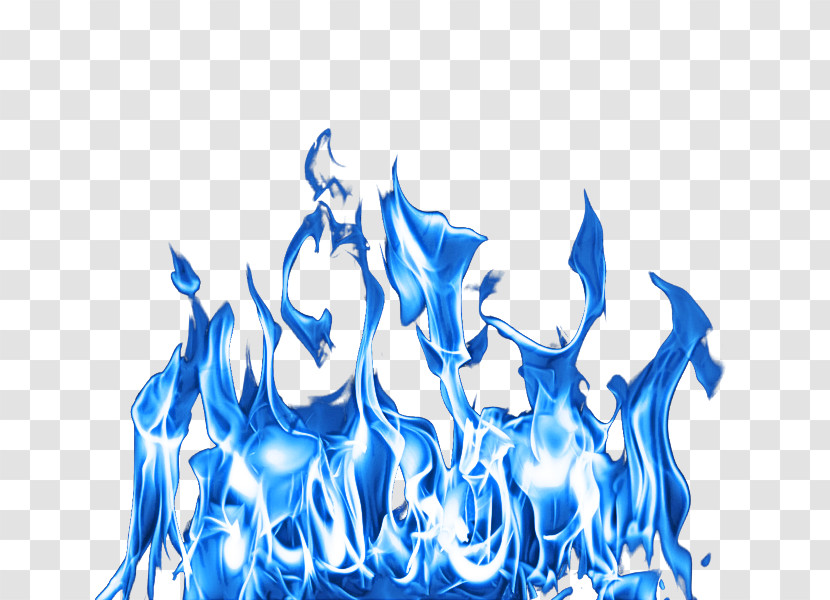 Blue Water Electric Blue Font Flame Transparent PNG