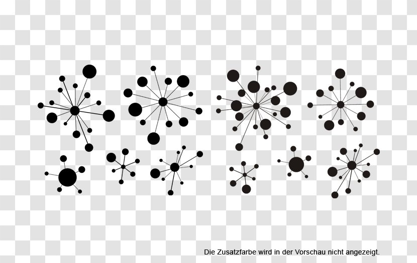 Retro Dots Petal White Black Douchegordijn - Aqua - DOBERMAN PINSCHER Transparent PNG