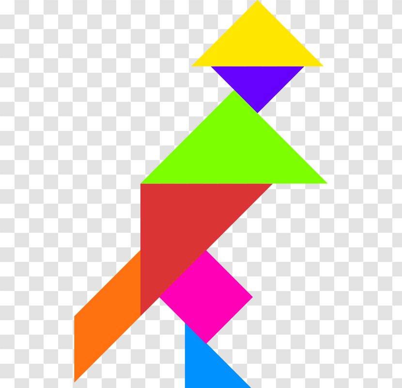 Jigsaw Puzzles Tangram Clip Art - Logo - Taped Vector Transparent PNG