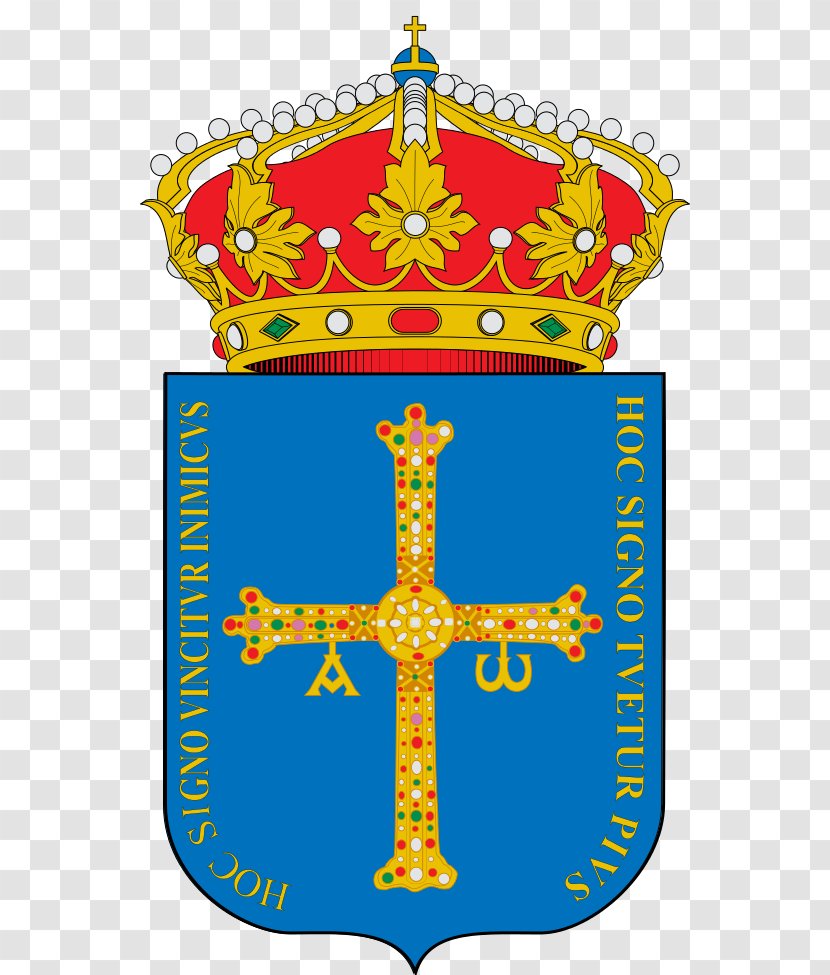 Oviedo Gijón Coat Of Arms Asturias Escutcheon Victory Cross Transparent PNG