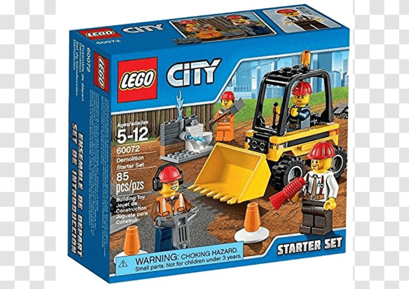 LEGO 60072 City Demolition Starter Set Amazon.com 60076 Site - Construction - Toy Transparent PNG