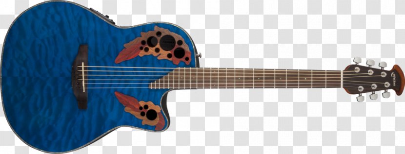 Ovation Guitar Company Acoustic CE44 Celebrity Elite Plus Electric Acoustic-electric - Flower - Beautiful Guitars Koa Transparent PNG