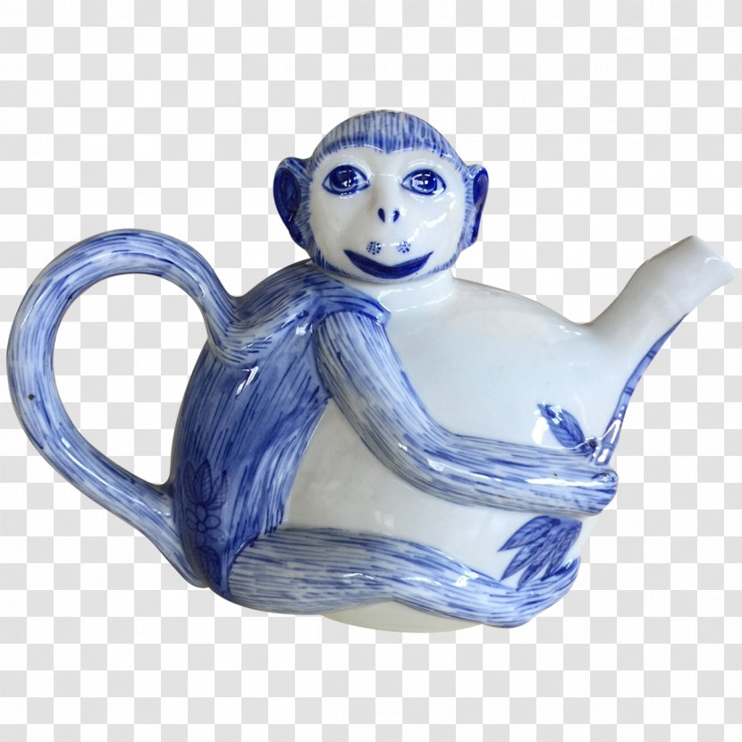 Teapot Meissen Porcelain Tea Set - Monkey - Blue And White Bowl Transparent PNG