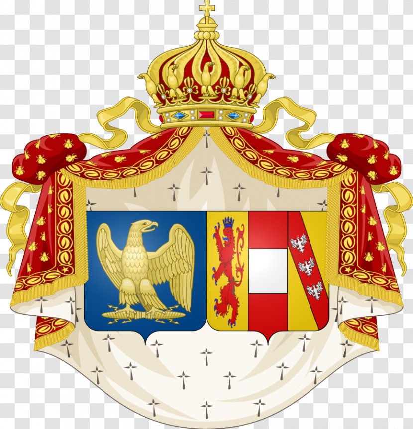 Imperial House Of France First French Empire Coat Arms Bonaparte - Christmas Ornament Transparent PNG