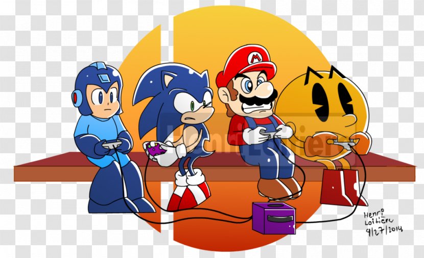 Mario & Sonic At The Olympic Games Ms. Pac-Man Super Smash Bros. For Nintendo 3DS And Wii U - Series - Professional Bros Competition Transparent PNG