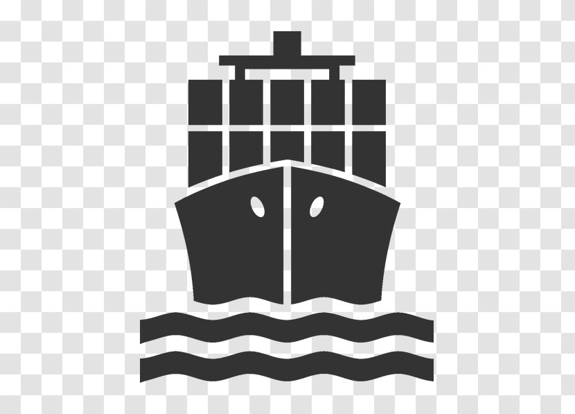 Container Ship Logistics Logo Product - Rectangle Transparent PNG
