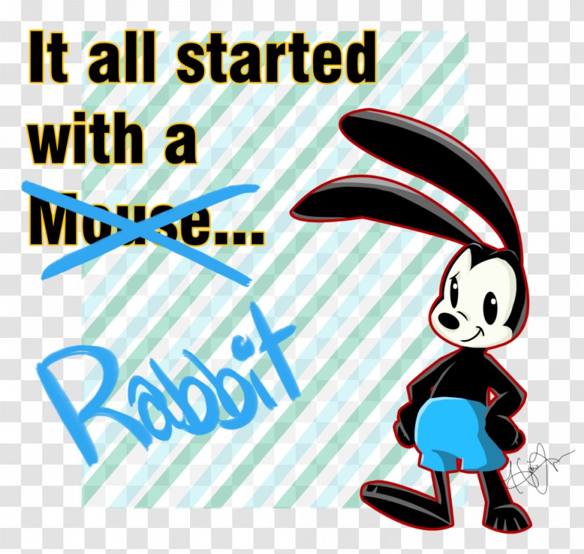 Epic Mickey Oswald The Lucky Rabbit Character Video Game Clip Art - Artwork Transparent PNG