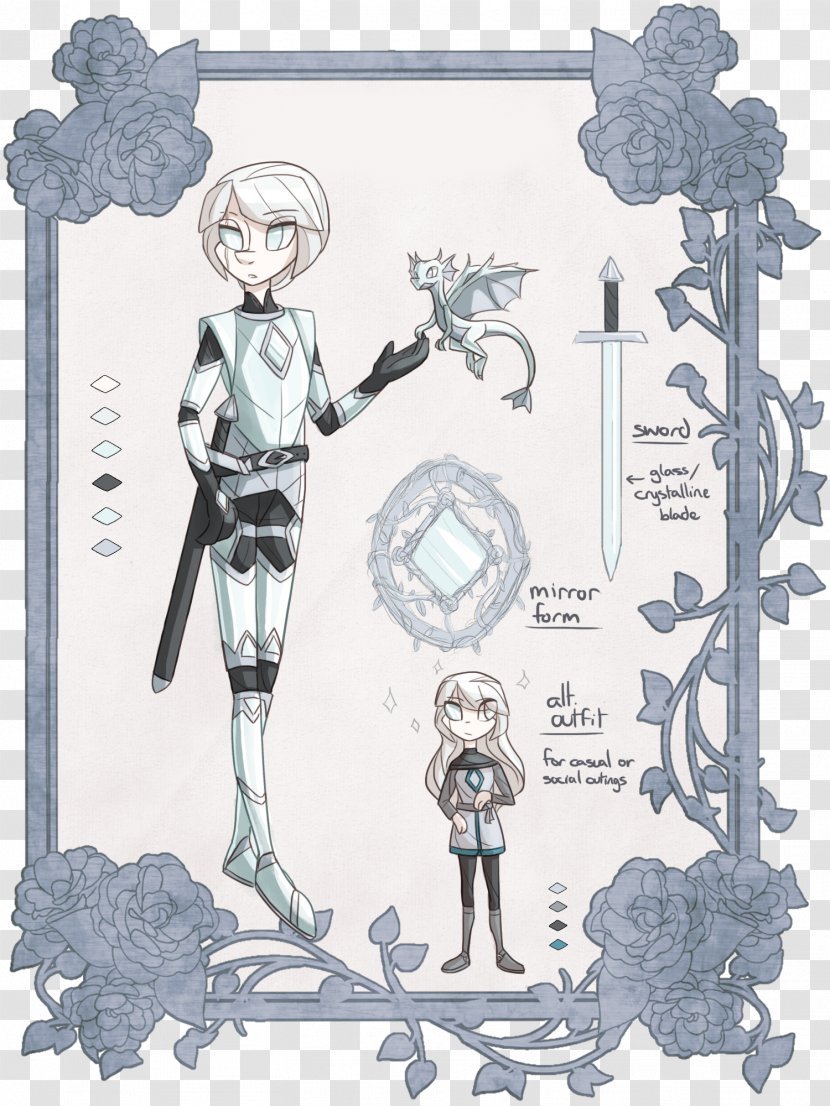 Cartoon Human Behavior Character - Fiction - Magic Mirror Snow White Transparent PNG