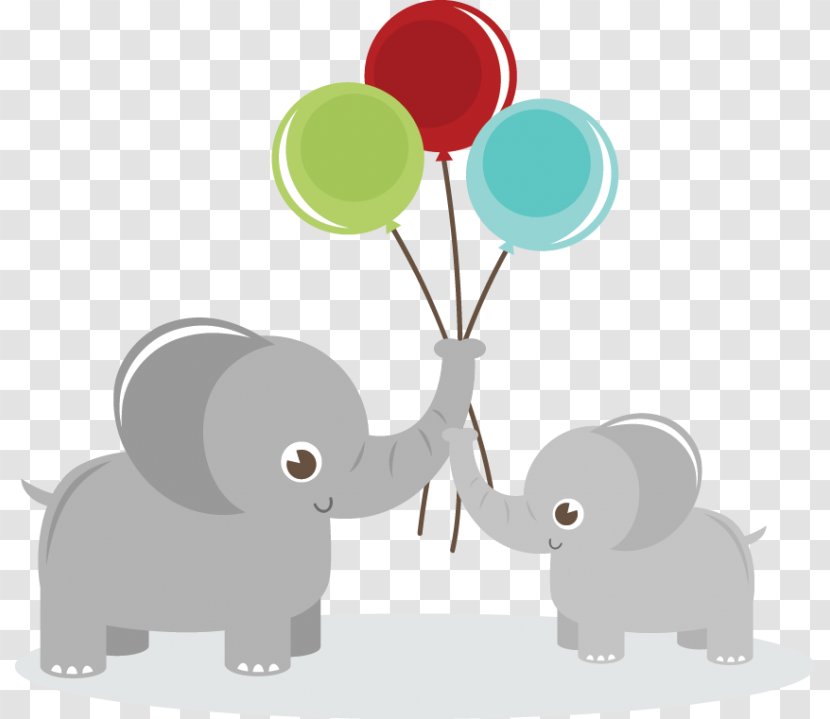 Elephant Balloon Clip Art - Infant - Cute Cliparts Transparent PNG
