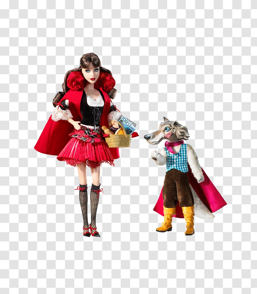 Little Red Riding Hood And The Wolf Barbie Giftset Ken Big Bad - Costume Design - Wicked Witch Of West Transparent PNG
