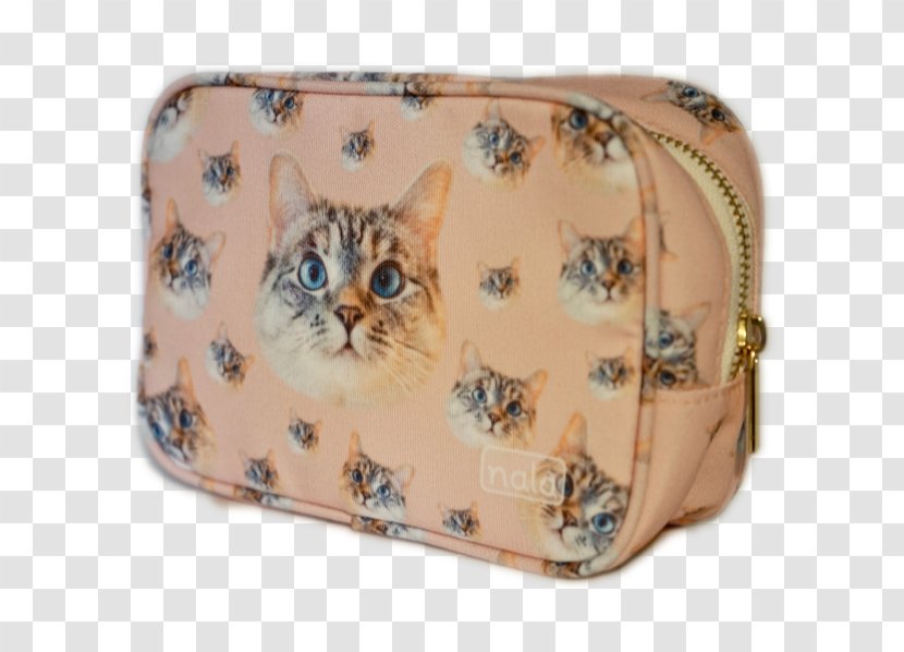 Handbag Coin Purse - Cat Like Mammal - Hand Made Cosmatic Bag Transparent PNG