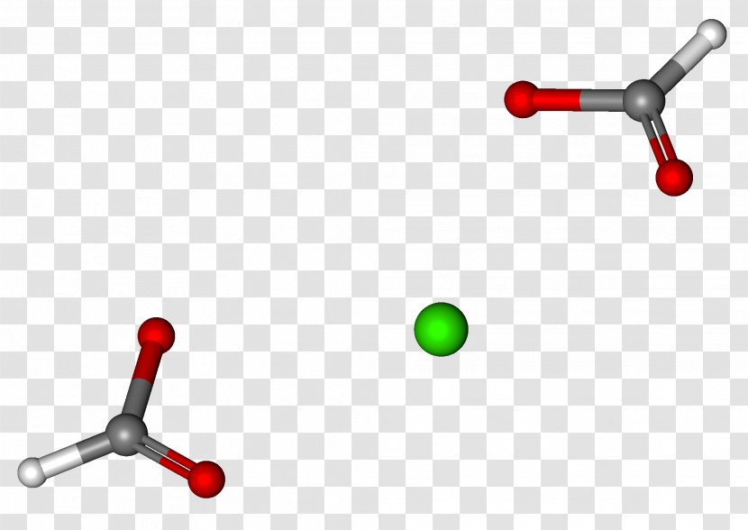 Ball-and-stick Model Calcium Formate Molecule - Formic Acid - Line Transparent PNG