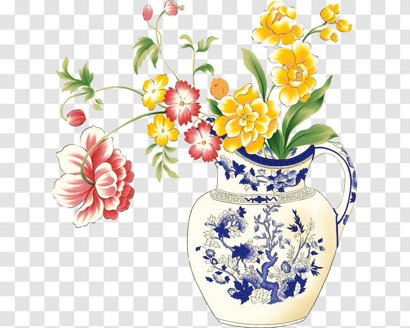 Ceramic Vase Desktop Wallpaper Flower Floral Design - Display Resolution Transparent PNG