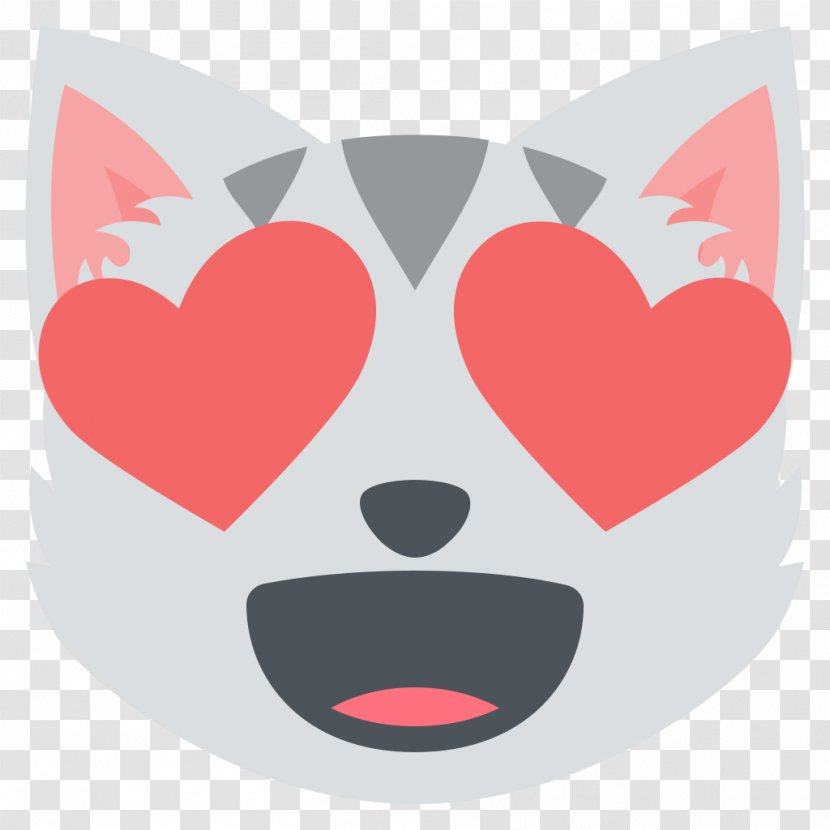Emoji Cat Felidae Kitten Eye - Flower - Heart Transparent PNG