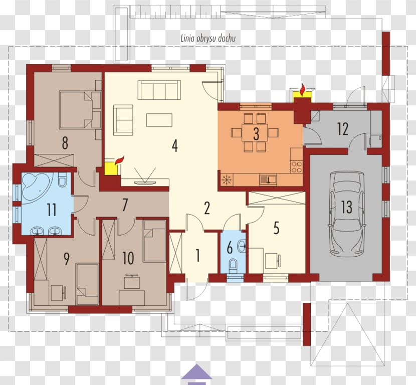 Floor Plan House Architecture Project - Diagram Transparent PNG