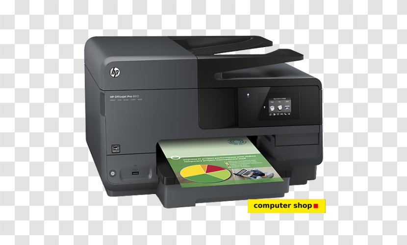 Hewlett-Packard Multi-function Printer HP Officejet Pro 8610 - Fax - Multifunction Transparent PNG