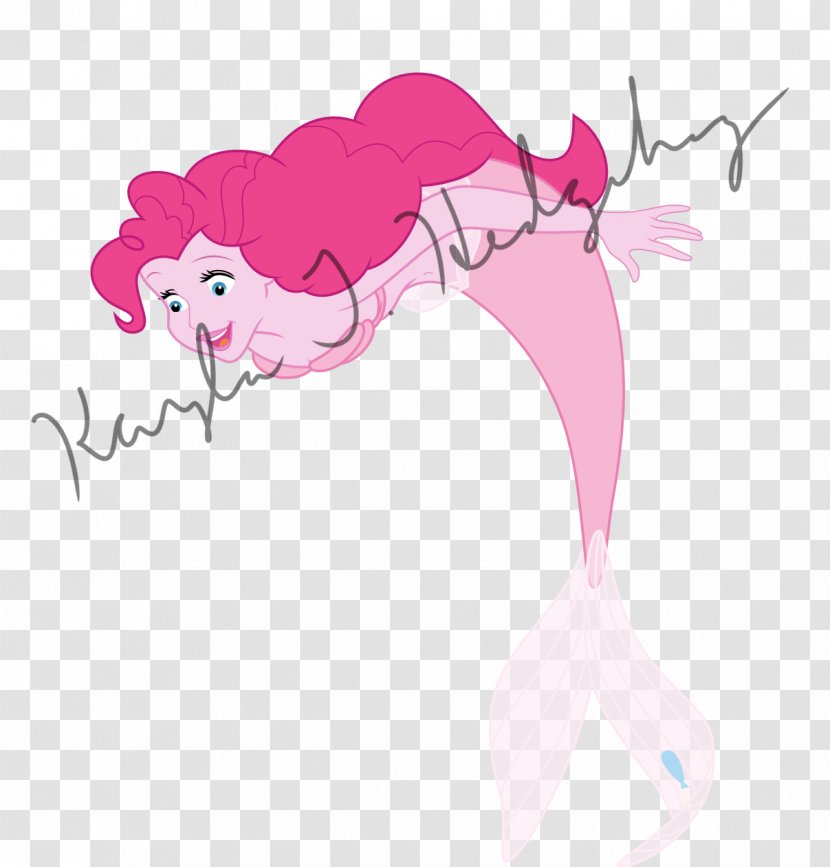 Pinkie Pie My Little Pony: Equestria Girls DeviantArt Mermaid - Frame - Silhouette Transparent PNG