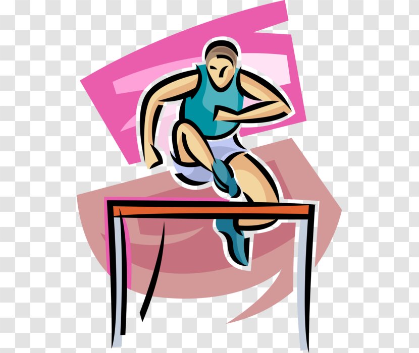 Clip Art Track And Field Athletics Hurdling Sports Illustration - Competition - Athlete Transparent PNG