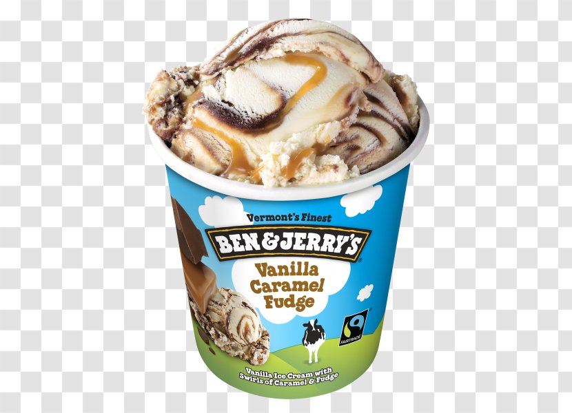 Chocolate Brownie Ice Cream Fudge Ben & Jerry's - Sundae - Caramel Transparent PNG