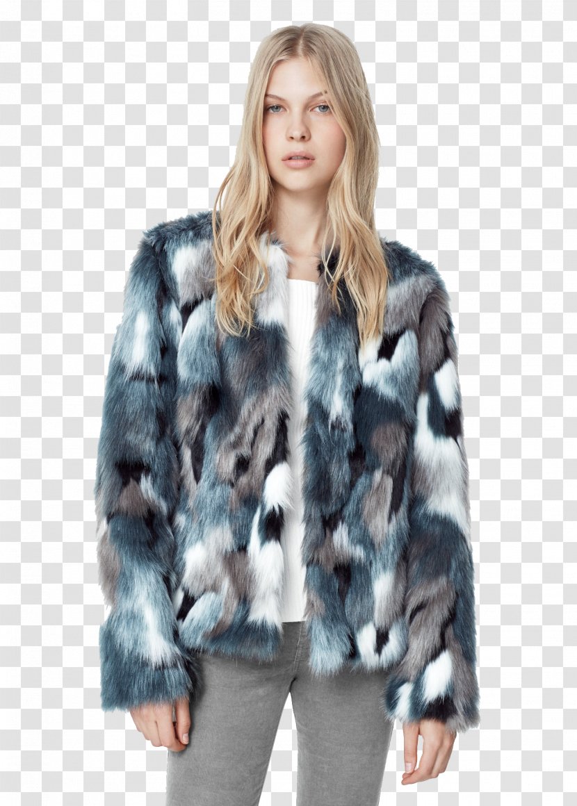 Fake Fur Clothing Overcoat Jacket - Textile Transparent PNG