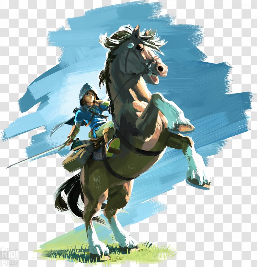 The Legend Of Zelda: Breath Wild Twilight Princess HD Ocarina Time Wii U - Zelda - Watercolor Horse Transparent PNG