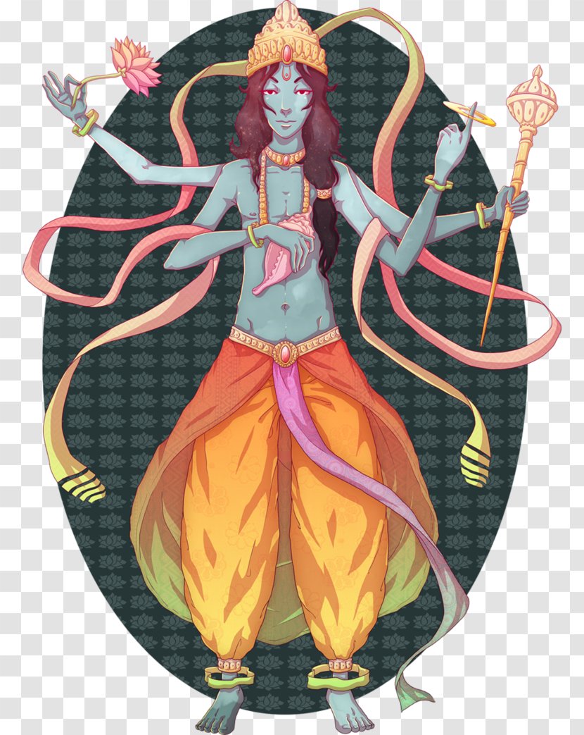 Vishnu Dashavatara Bhagavan - Watercolor Transparent PNG