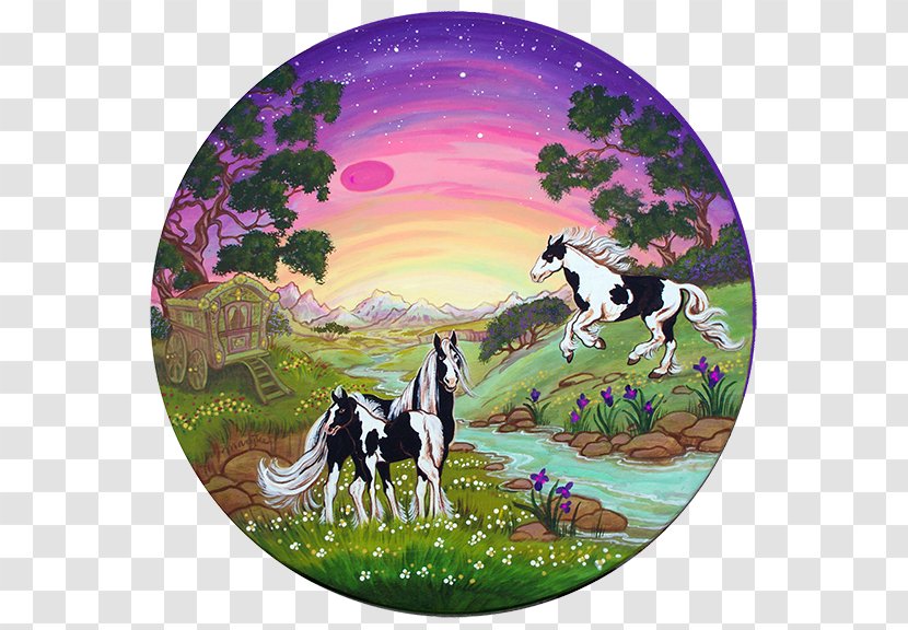 Horse Psychedelic Art Painting Psychedelia - Meadow Transparent PNG