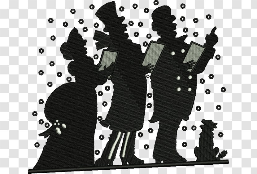 Christmas Carol Day Silhouette Card - And Holiday Season - Victoriansnowflake Transparent PNG