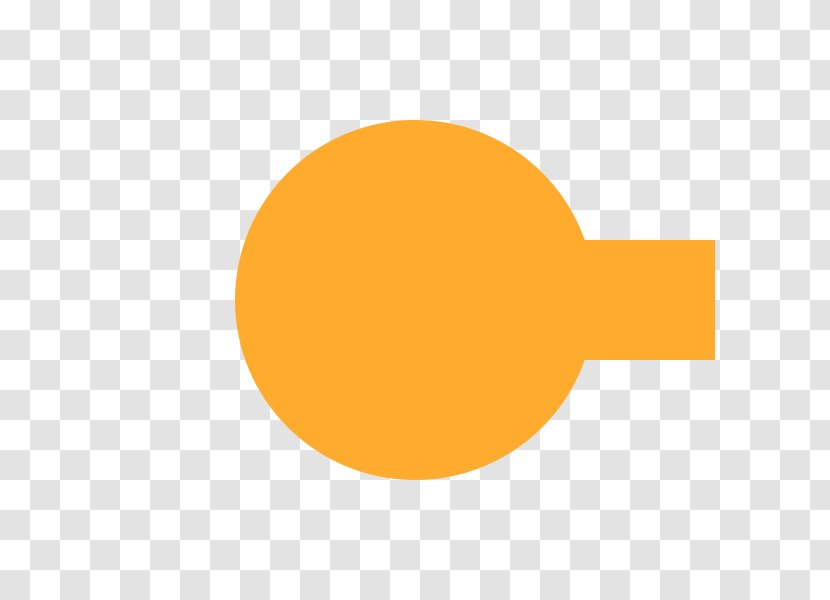 Line Circle Font - Orange - Saffron Transparent PNG