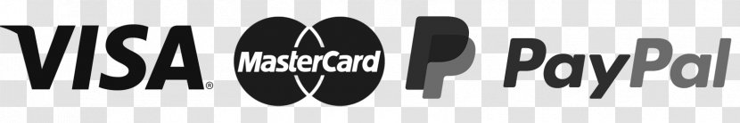 Logo Black And White Payment PayPal Brand - Visa Card Transparent PNG