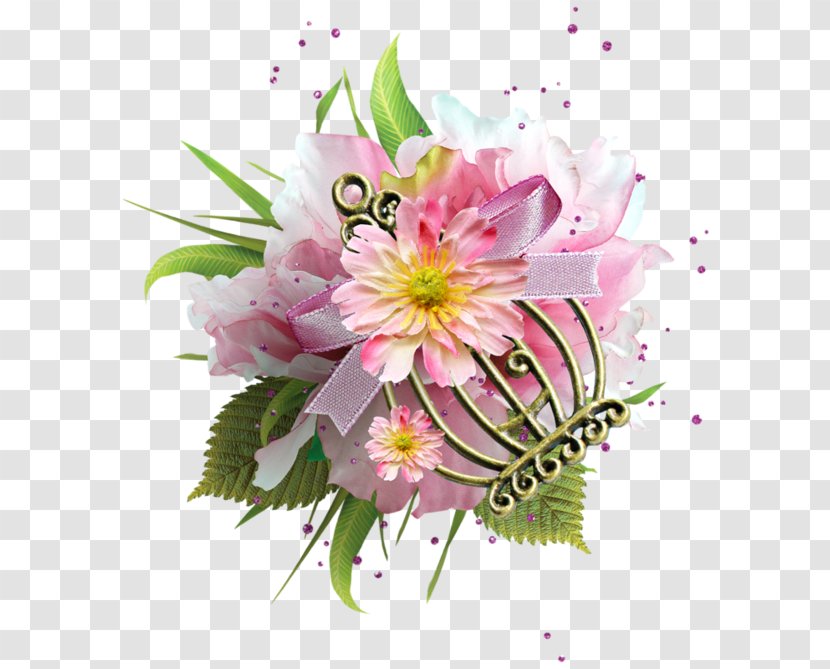 Cut Flowers Floral Design Floristry Clip Art - Pink - Painted Transparent PNG