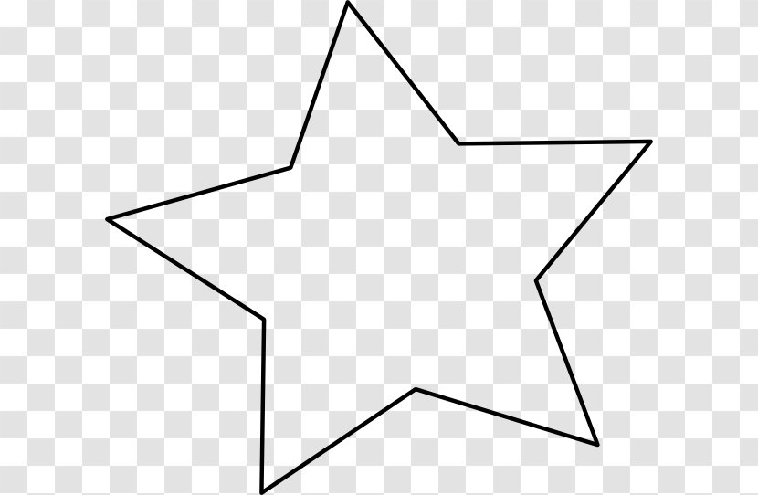 Star Black And White Clip Art Transparent PNG