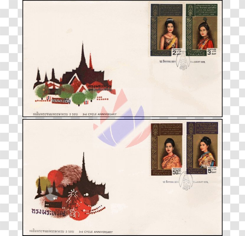 Thailand Poster Postage Stamps Thai People - 3rd Anniversary Transparent PNG
