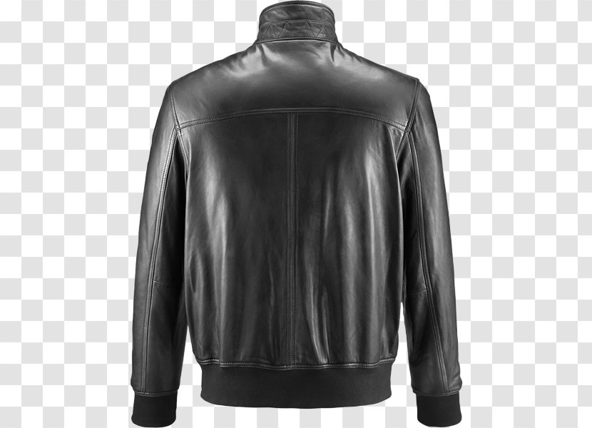 Leather Jacket Flight Lining - Black Transparent PNG