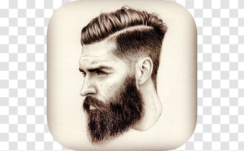 Beard Drawing Drawn Man Sketch - Hair Transparent PNG