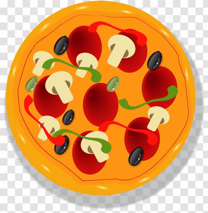 Pizza European Cuisine Illustration - Pixel - Vector Painted Transparent PNG