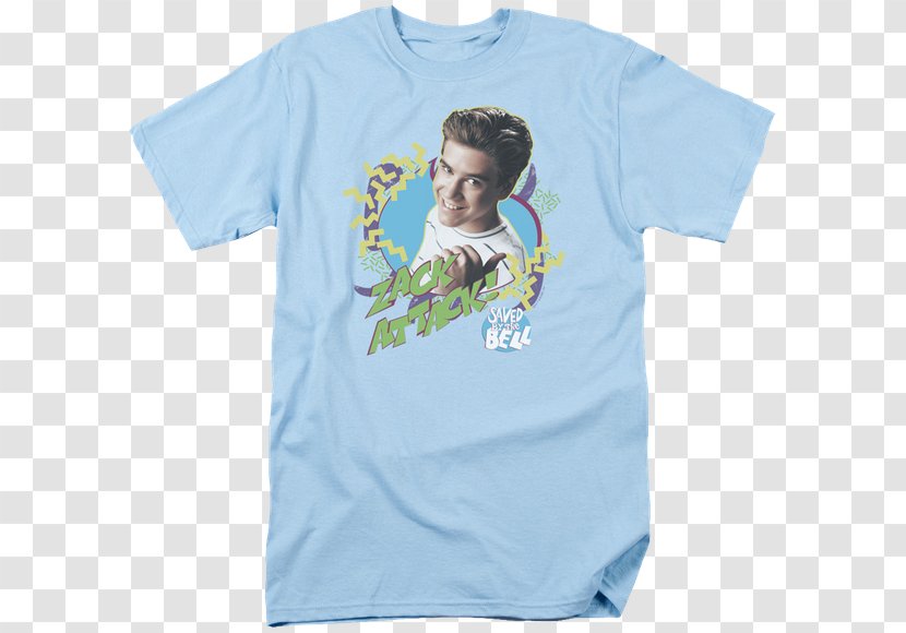 Zachary 'Zack' Morris T-shirt Kelly Kapowski Clothing - Active Shirt Transparent PNG