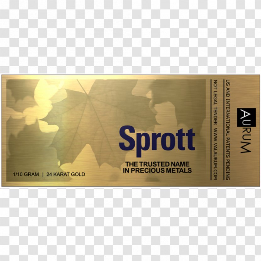 Sprott Money Ltd Canadian Gold Maple Leaf Bullion Inc. Transparent PNG