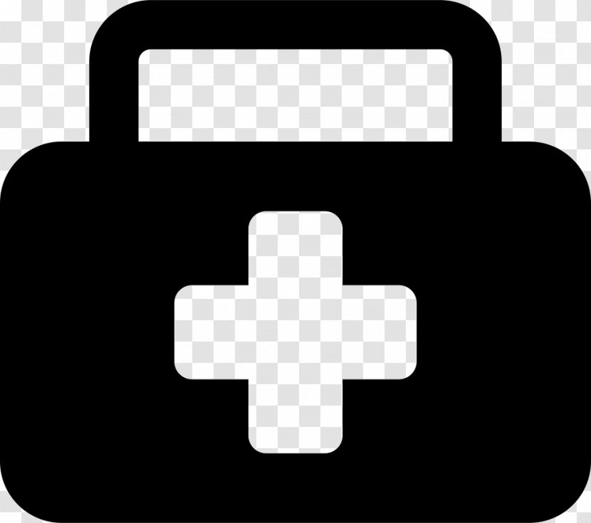Vector Graphics First Aid Kits Clip Art Supplies - Black And White - Icon Transparent PNG
