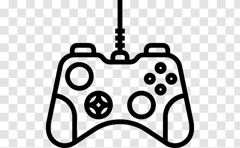 Black & White Game Controllers Joystick - Video Consoles Transparent PNG