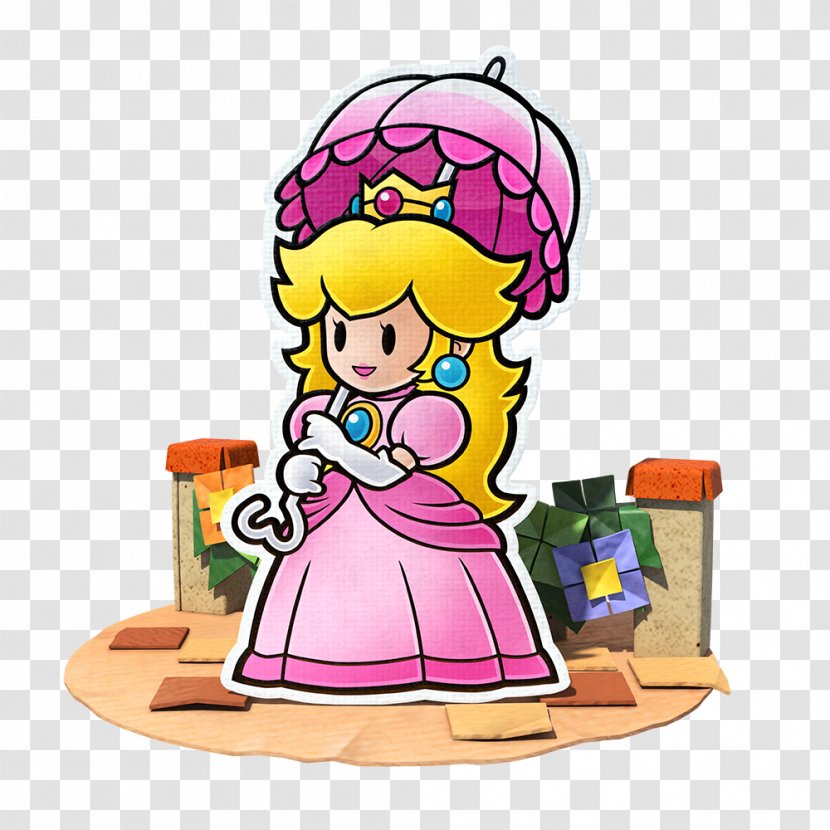 Princess Peach Paper Mario: Color Splash Toad - Video Game Transparent PNG