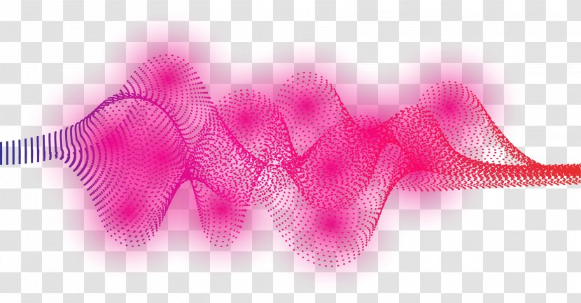 Graphic Design Petal Pattern - Frame - Vector Fantasy Pink Sound Wave Curve Picture Transparent PNG