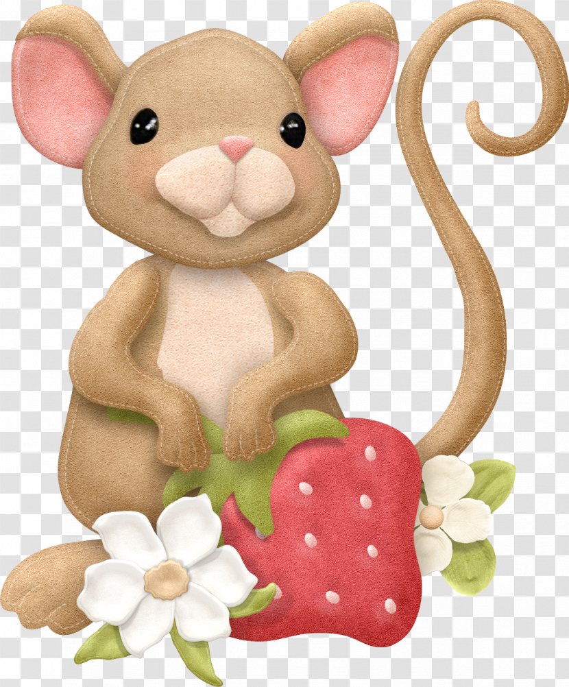 Mouse Drawing Strawberry Clip Art - Illustrator Transparent PNG