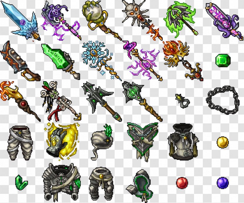 Tibia Pixel Art Video Game Animation - Massively Multiplayer Online Roleplaying - Sprite Transparent PNG