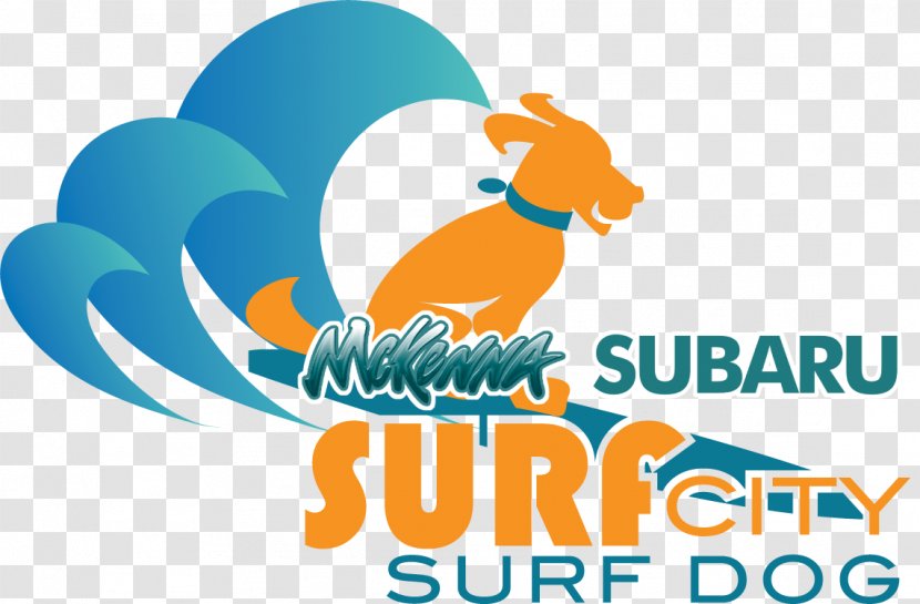 Dog Surfing Surf City, USA Puppy - Pet Transparent PNG